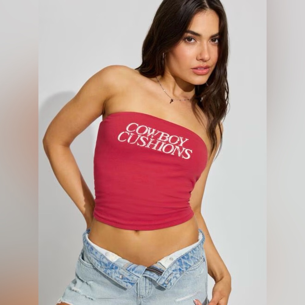 Garage Red Tube Top